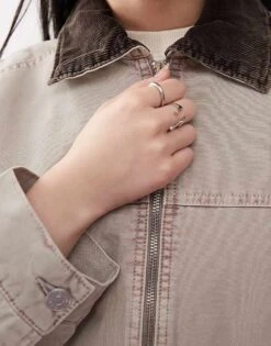 Monki Short Canvas Jacket With Cord Collar In Beige For Women 8 Monki Short Canvas Jacket With Cord Collar In Beige For Women -Monki Shop 207968956 3