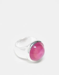 Monki Colour Changing Mood Ring In Silver For Women