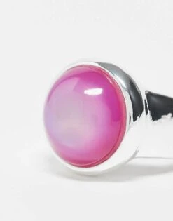 Monki Colour Changing Mood Ring In Silver For Women -Monki Shop 207968975 3