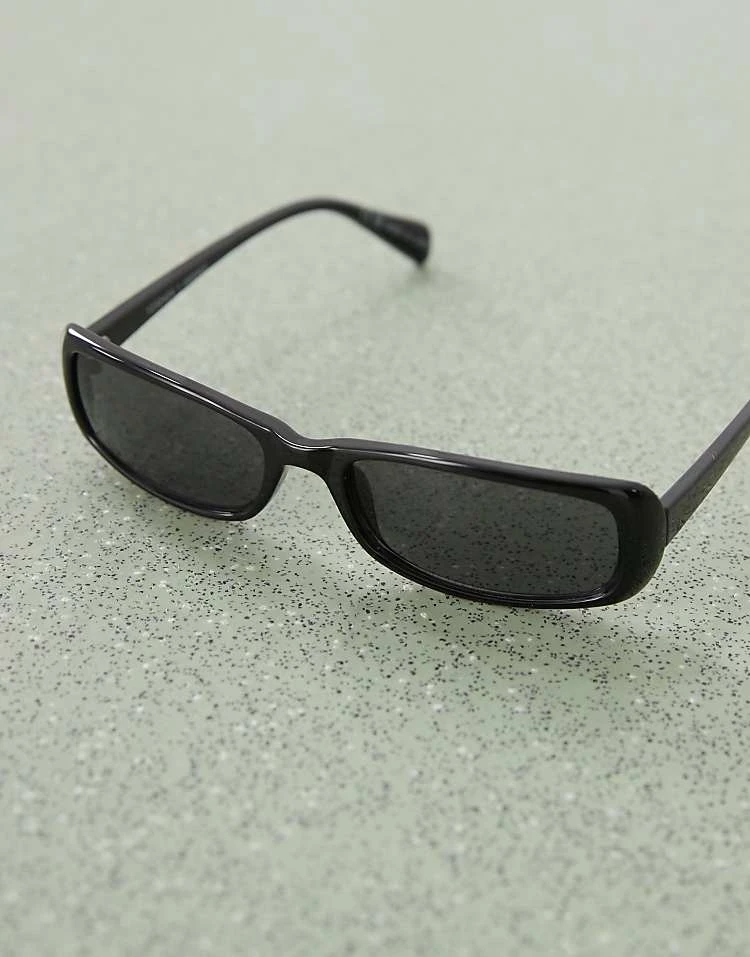 Monki Rectangle Sunglasses In Black For Women 5 Monki Rectangle Sunglasses In Black For Women - Image 3