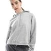 Monki Terry Hoodie In Light Grey For Women -Monki Shop 208070080 1 grey