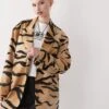 Monki Oversized Blazer In Tiger Print For Women -Monki Shop 208134055 1 tiger
