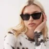 Monki Oversized Cat Eye Sunglasses In Black For Women -Monki Shop 208225529 1 black