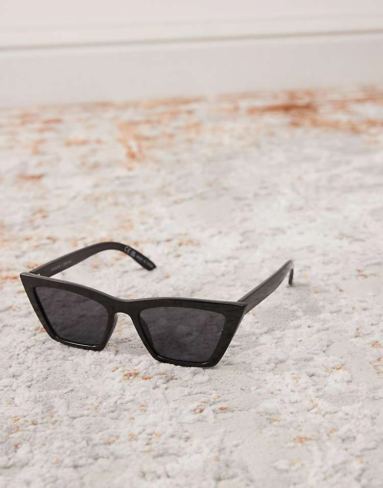 Monki Oversized Cat Eye Sunglasses In Black For Women 4 Monki Oversized Cat Eye Sunglasses In Black For Women - Image 2